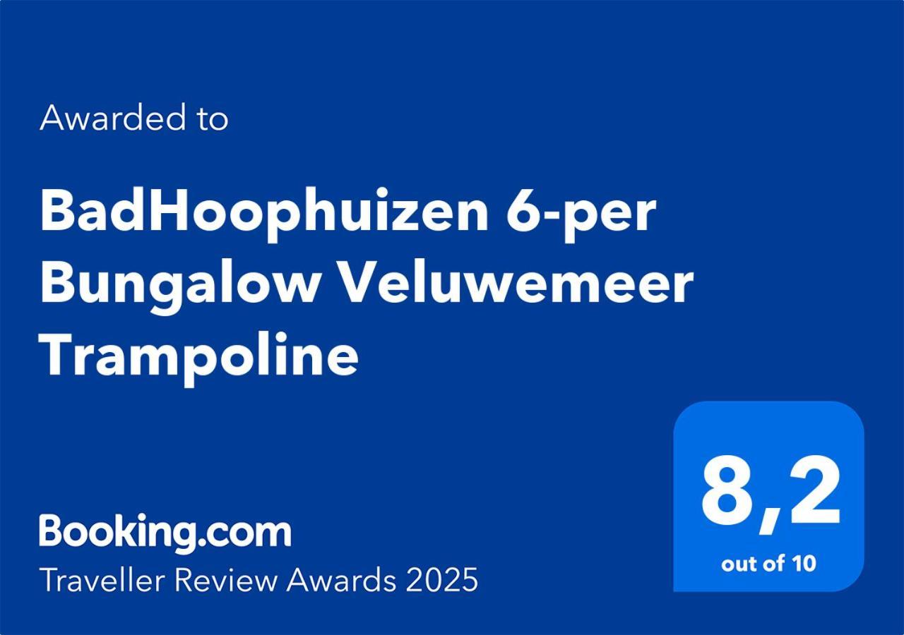 Badhoophuizen 6-Per Bungalow Veluwemeer Trampoline Hulshorst Zewnętrze zdjęcie